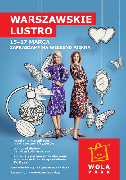 Styliści, makijażyści, fryzjerzy i projektanci w Wola Parku Moda, LIFESTYLE - Od 15 do 17 marca w centrum handlowym Wola Park pojawi się pięć stref: piękna, stylu, włosów, paznokci i malucha, przy których spotkać będzie można ekspertów m.in.: znanego stylistę Rafała Kruhlika - prowadzącego dział mody miesięcznika Olivia i kolorystkę Edytę Rawę.