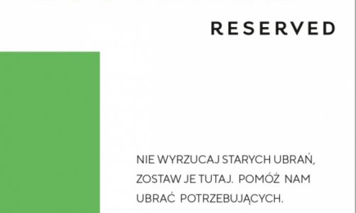 Drugie życie ubrań i radość pomagania. Reserved zbiera używaną odzież dla potrze