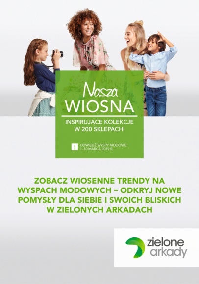 Zielone Arkady rozkwitają na wiosnę